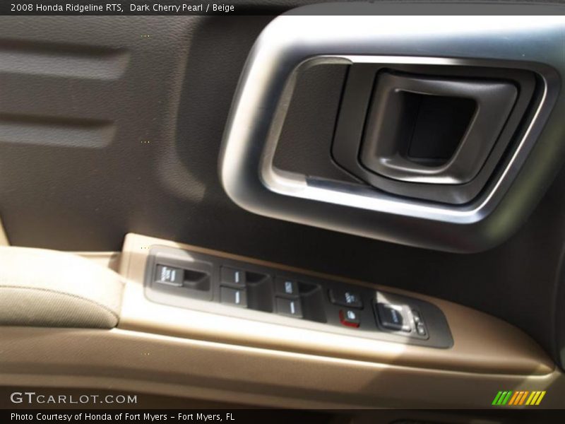 Dark Cherry Pearl / Beige 2008 Honda Ridgeline RTS