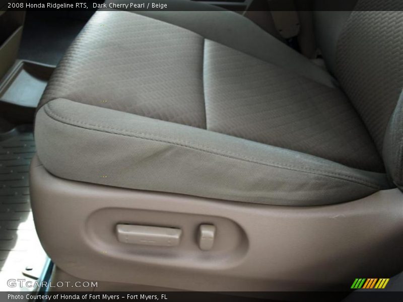Dark Cherry Pearl / Beige 2008 Honda Ridgeline RTS