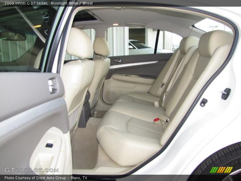 Moonlight White / Wheat 2009 Infiniti G 37 Sedan