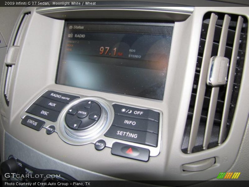 Moonlight White / Wheat 2009 Infiniti G 37 Sedan