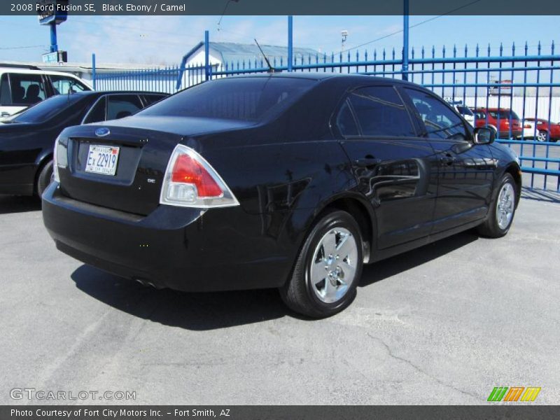 Black Ebony / Camel 2008 Ford Fusion SE