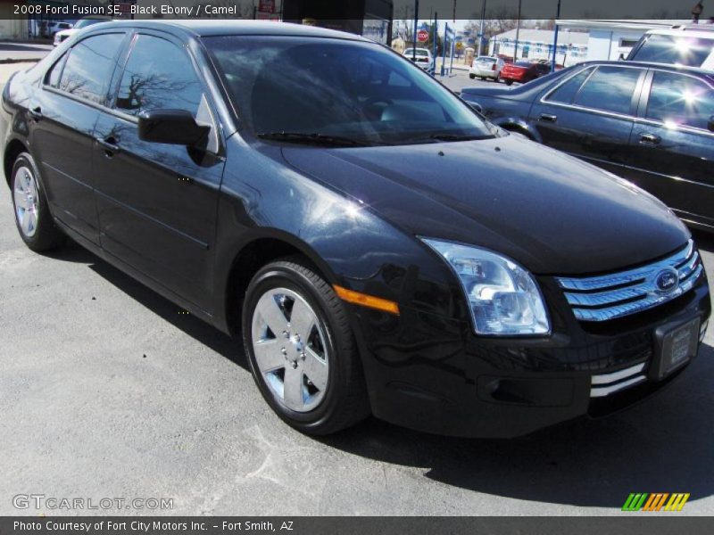 Black Ebony / Camel 2008 Ford Fusion SE