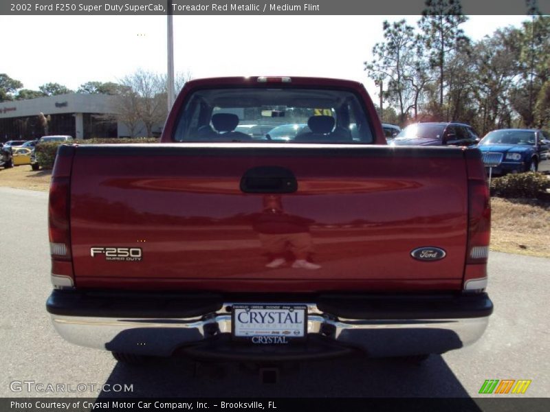 Toreador Red Metallic / Medium Flint 2002 Ford F250 Super Duty SuperCab