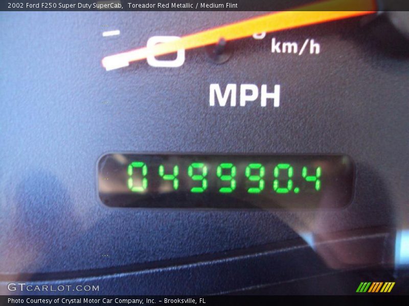 Toreador Red Metallic / Medium Flint 2002 Ford F250 Super Duty SuperCab