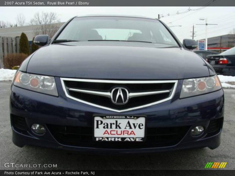 Royal Blue Pearl / Ebony 2007 Acura TSX Sedan
