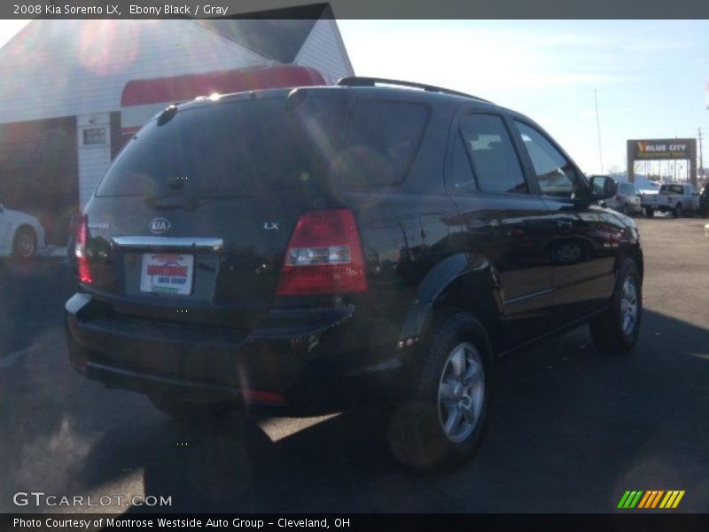 Ebony Black / Gray 2008 Kia Sorento LX