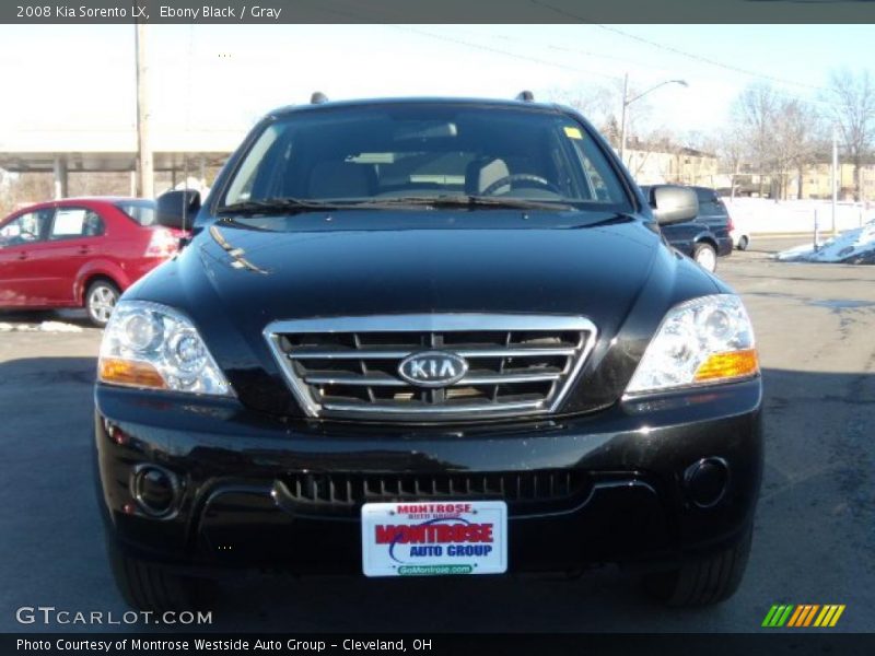 Ebony Black / Gray 2008 Kia Sorento LX