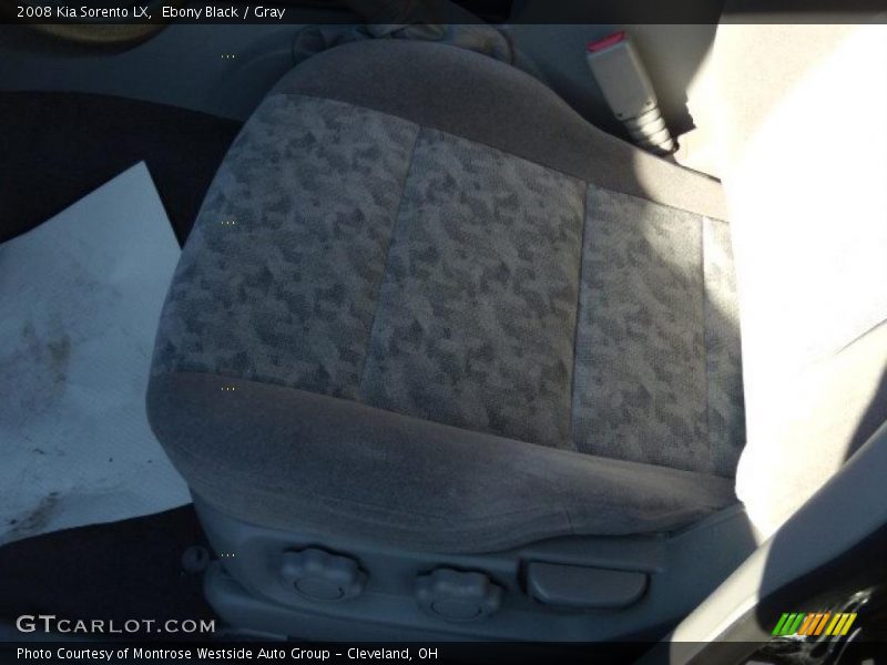 Ebony Black / Gray 2008 Kia Sorento LX