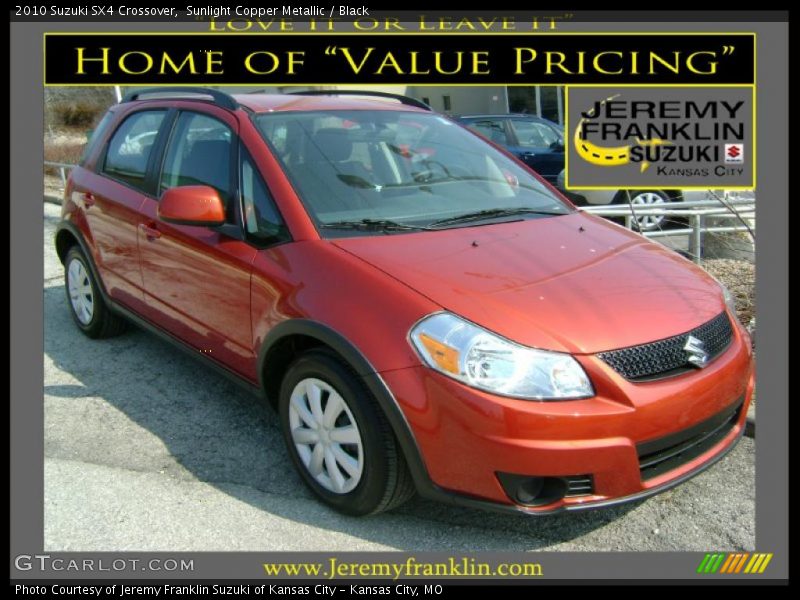 Sunlight Copper Metallic / Black 2010 Suzuki SX4 Crossover
