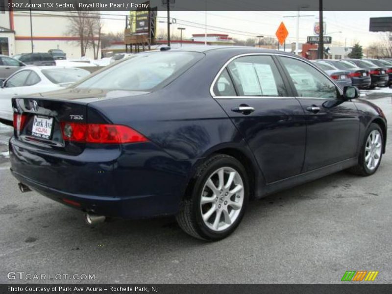 Royal Blue Pearl / Ebony 2007 Acura TSX Sedan