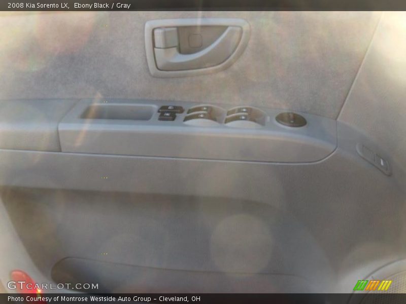Ebony Black / Gray 2008 Kia Sorento LX