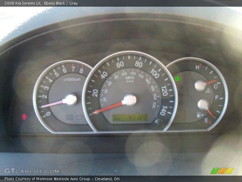 Ebony Black / Gray 2008 Kia Sorento LX