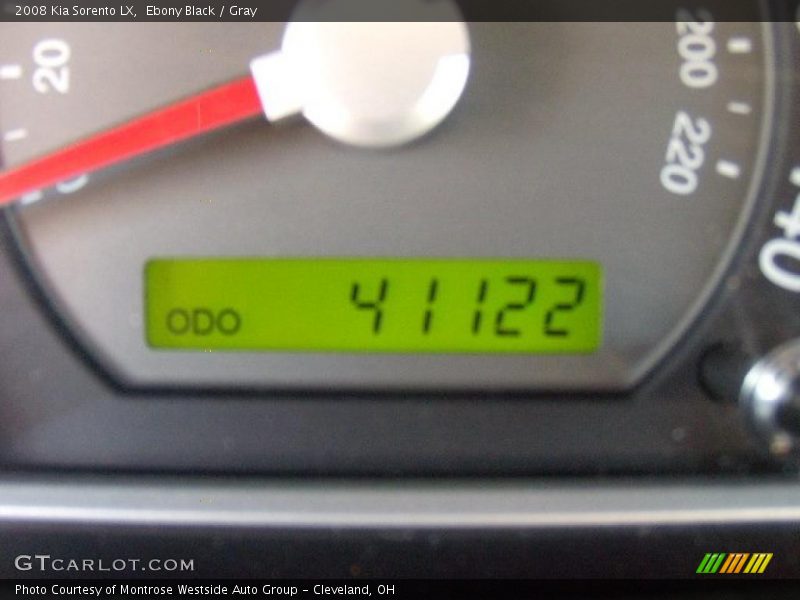 Ebony Black / Gray 2008 Kia Sorento LX