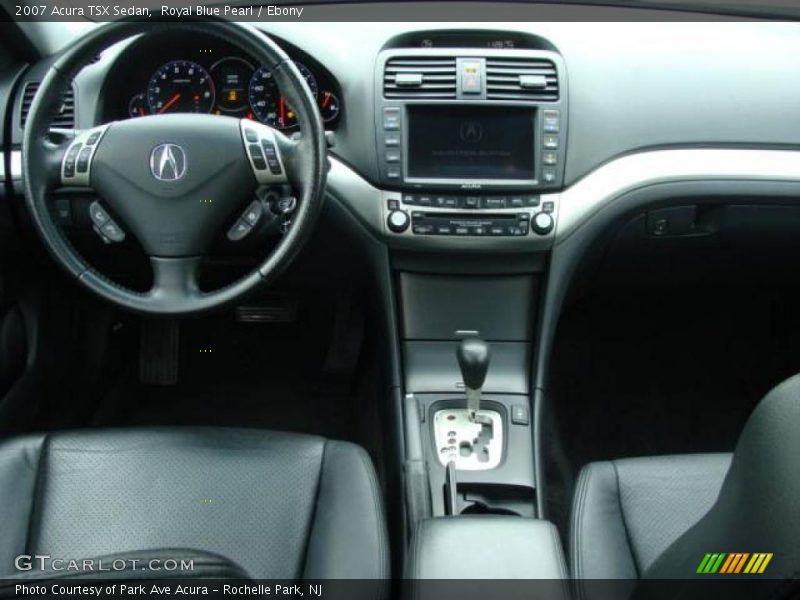 Royal Blue Pearl / Ebony 2007 Acura TSX Sedan