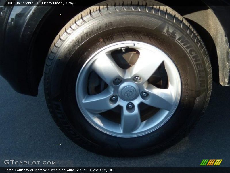 Ebony Black / Gray 2008 Kia Sorento LX