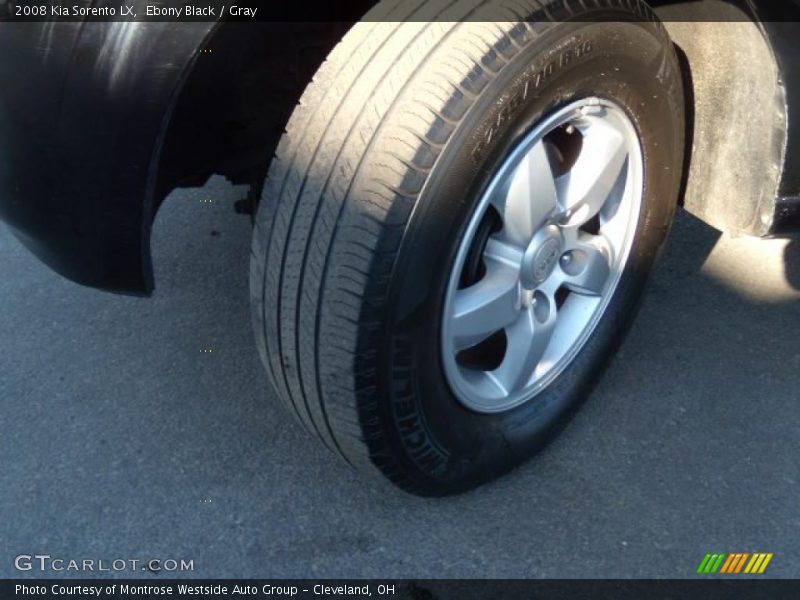 Ebony Black / Gray 2008 Kia Sorento LX