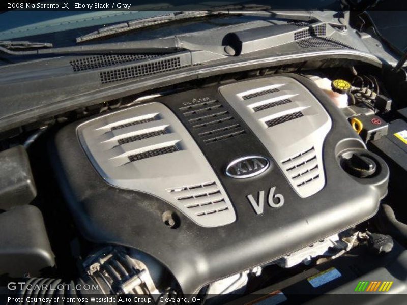 Ebony Black / Gray 2008 Kia Sorento LX