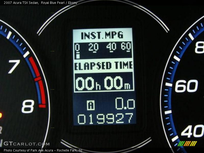 Royal Blue Pearl / Ebony 2007 Acura TSX Sedan