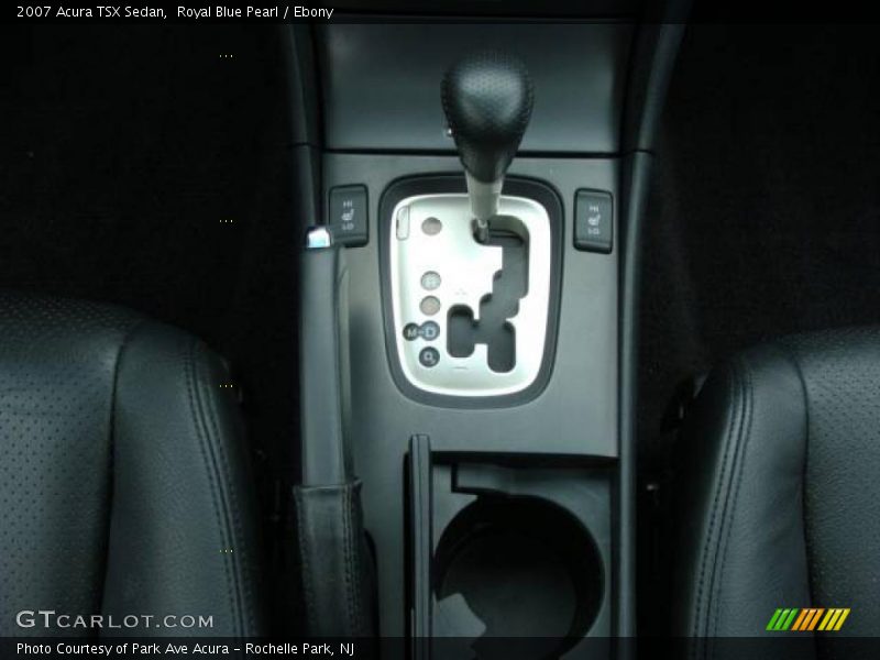 Royal Blue Pearl / Ebony 2007 Acura TSX Sedan