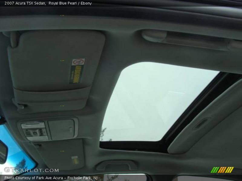 Royal Blue Pearl / Ebony 2007 Acura TSX Sedan