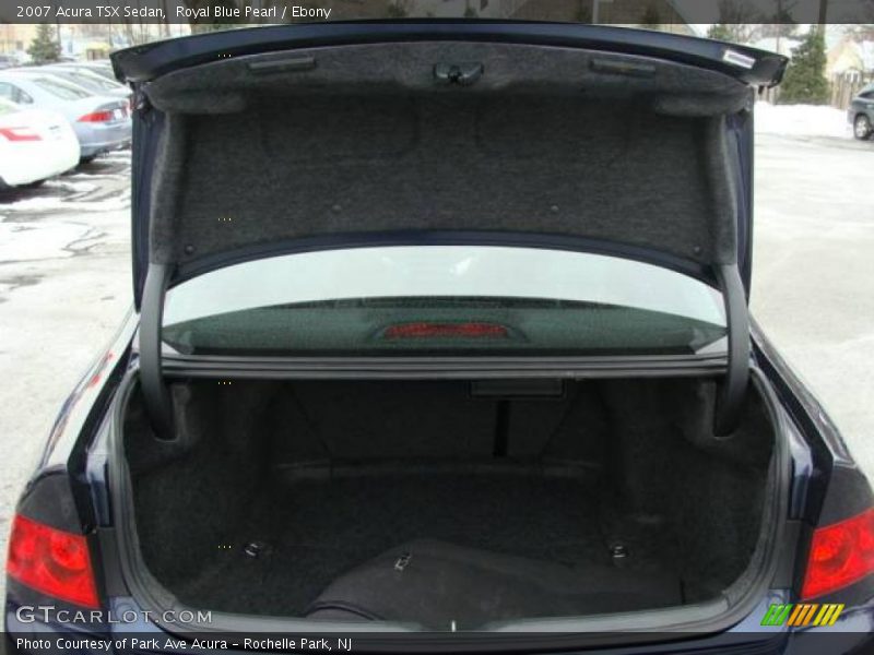 Royal Blue Pearl / Ebony 2007 Acura TSX Sedan