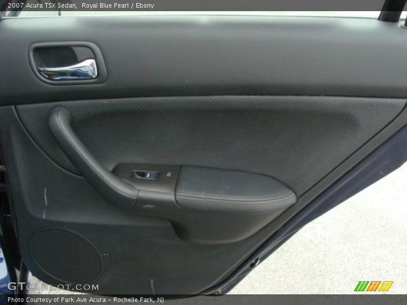 Royal Blue Pearl / Ebony 2007 Acura TSX Sedan