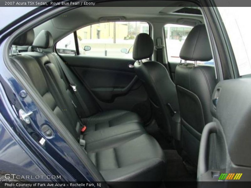 Royal Blue Pearl / Ebony 2007 Acura TSX Sedan
