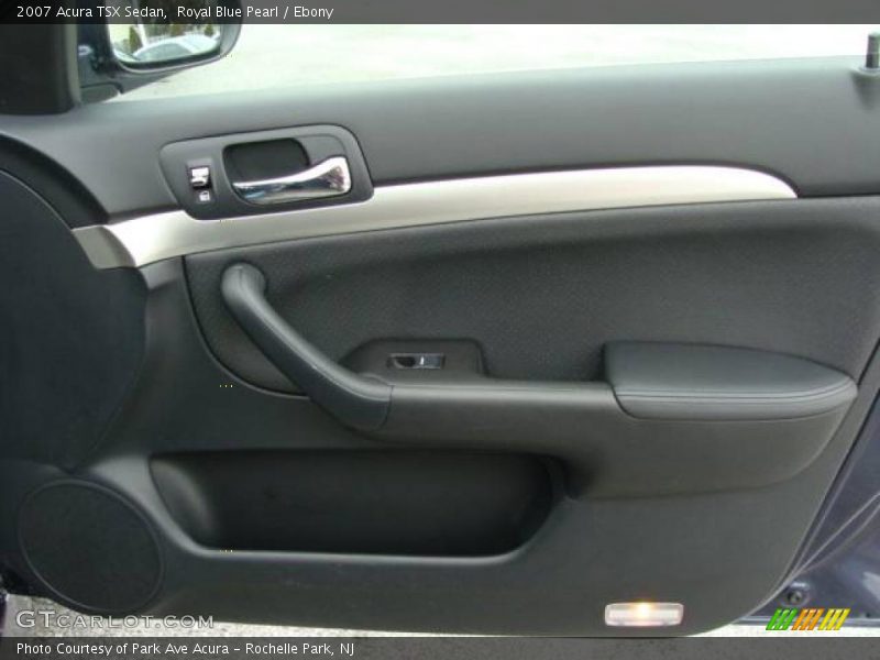 Royal Blue Pearl / Ebony 2007 Acura TSX Sedan
