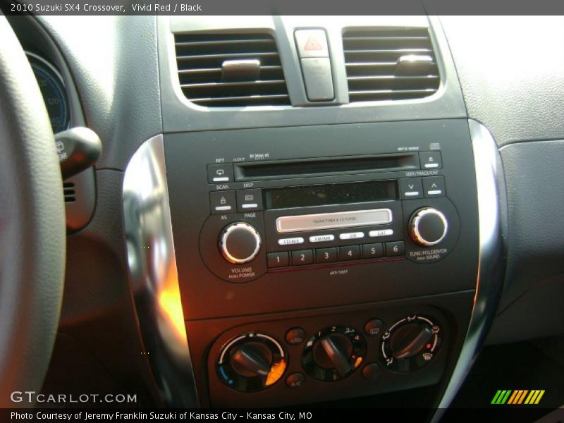 Vivid Red / Black 2010 Suzuki SX4 Crossover