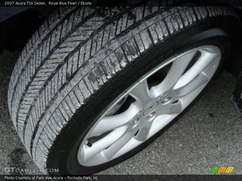 Royal Blue Pearl / Ebony 2007 Acura TSX Sedan