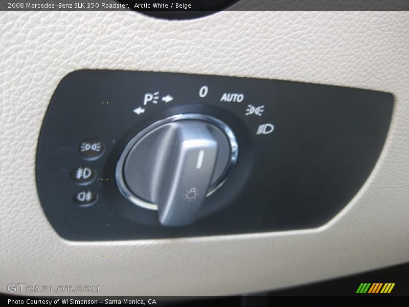 Arctic White / Beige 2008 Mercedes-Benz SLK 350 Roadster