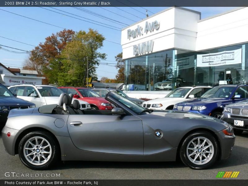 Sterling Grey Metallic / Black 2003 BMW Z4 2.5i Roadster