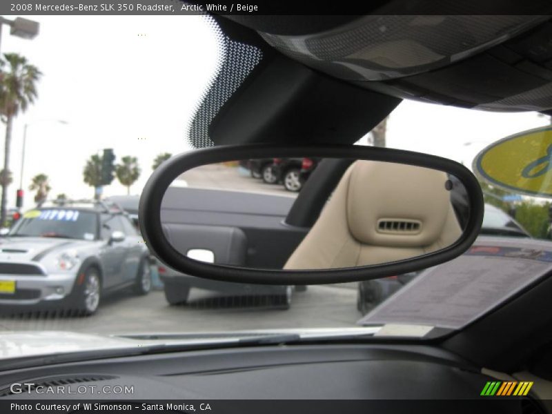 Arctic White / Beige 2008 Mercedes-Benz SLK 350 Roadster