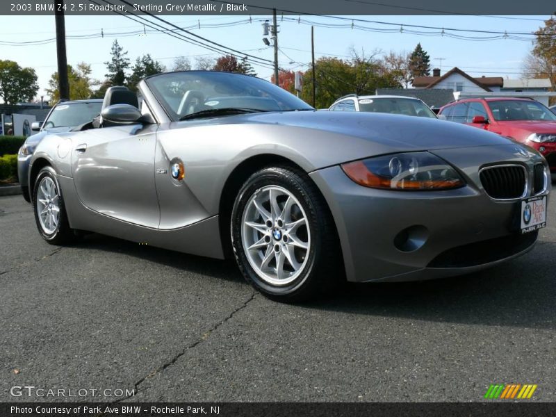 Sterling Grey Metallic / Black 2003 BMW Z4 2.5i Roadster