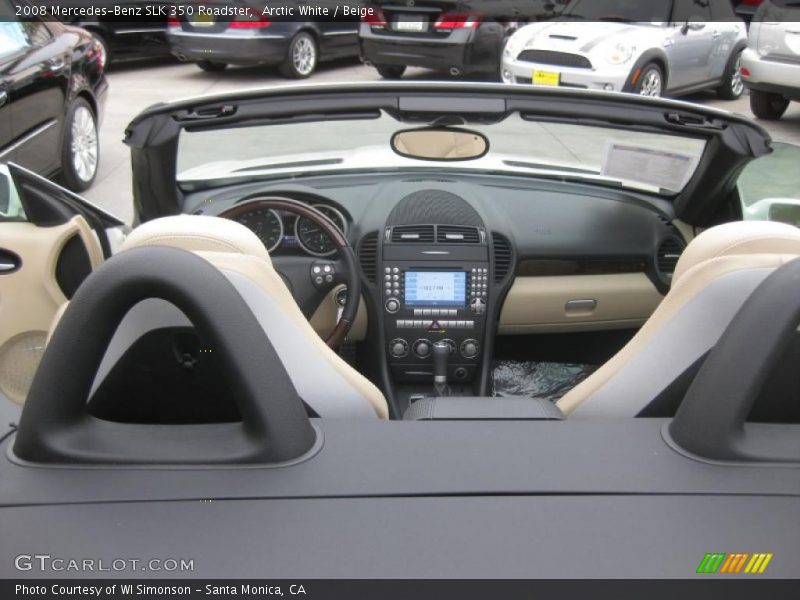 Arctic White / Beige 2008 Mercedes-Benz SLK 350 Roadster