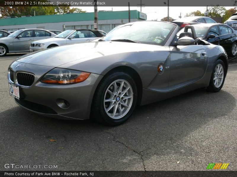 Sterling Grey Metallic / Black 2003 BMW Z4 2.5i Roadster