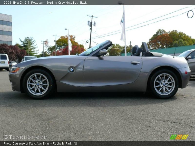 Sterling Grey Metallic / Black 2003 BMW Z4 2.5i Roadster