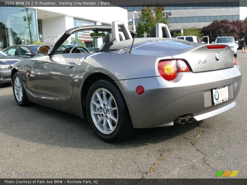 Sterling Grey Metallic / Black 2003 BMW Z4 2.5i Roadster