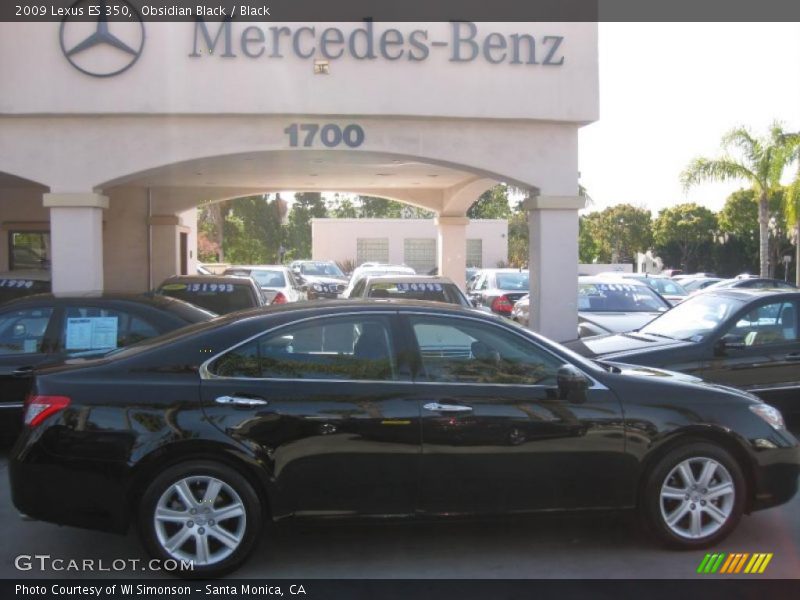 Obsidian Black / Black 2009 Lexus ES 350