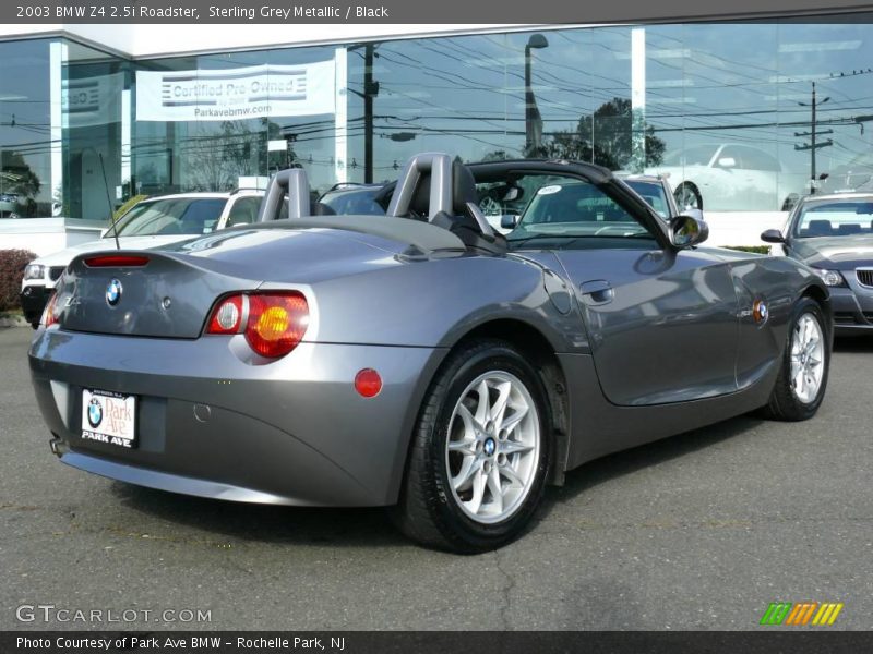 Sterling Grey Metallic / Black 2003 BMW Z4 2.5i Roadster