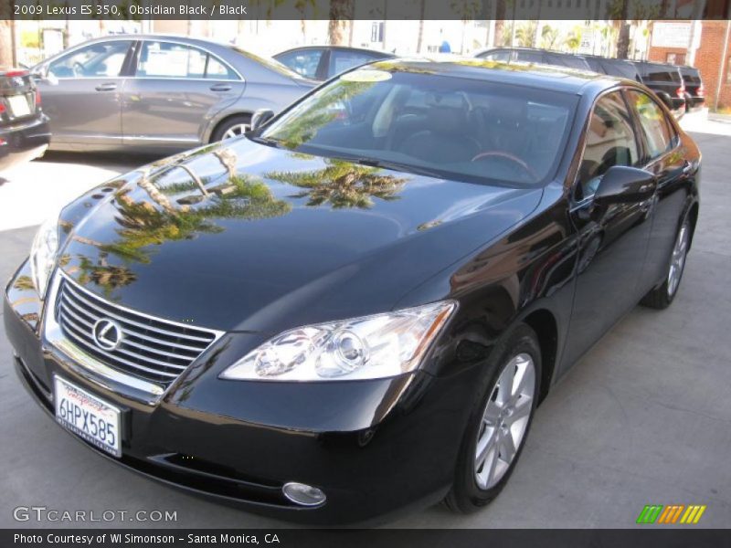 Obsidian Black / Black 2009 Lexus ES 350