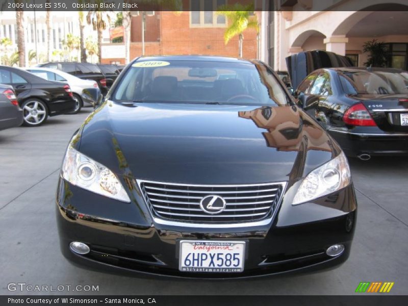 Obsidian Black / Black 2009 Lexus ES 350