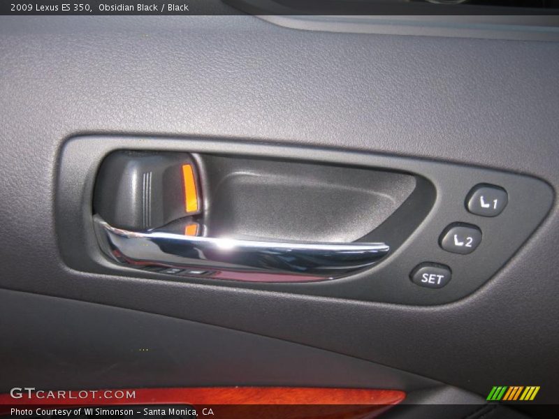 Obsidian Black / Black 2009 Lexus ES 350