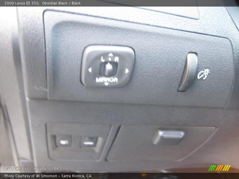Obsidian Black / Black 2009 Lexus ES 350