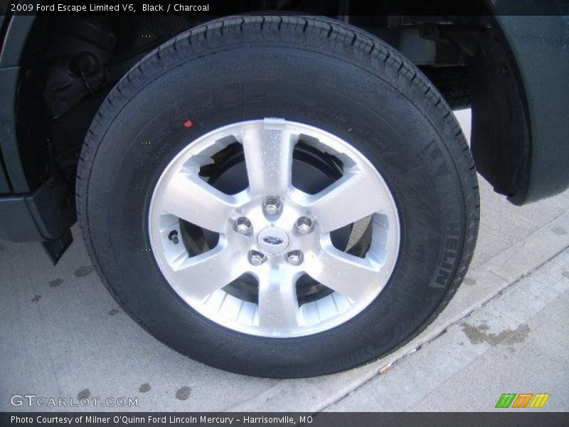 Black / Charcoal 2009 Ford Escape Limited V6