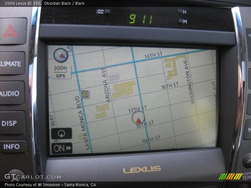 Obsidian Black / Black 2009 Lexus ES 350