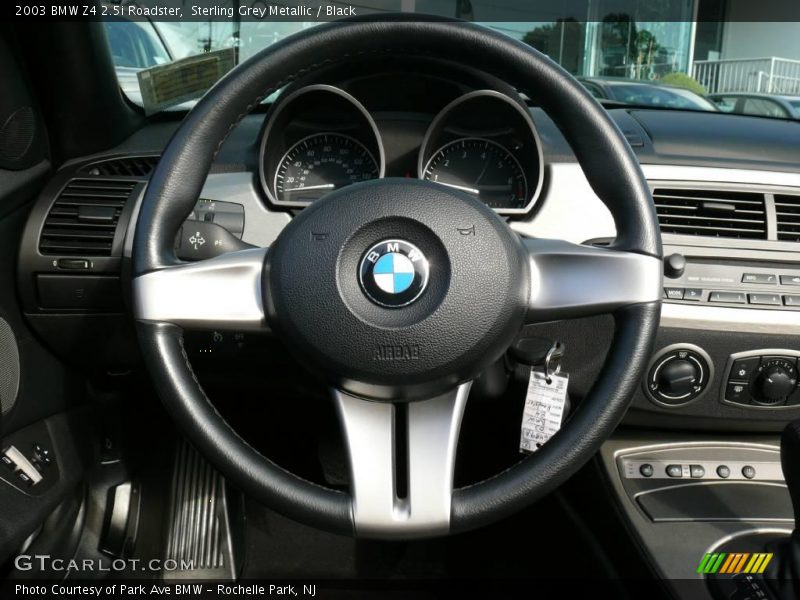 Sterling Grey Metallic / Black 2003 BMW Z4 2.5i Roadster