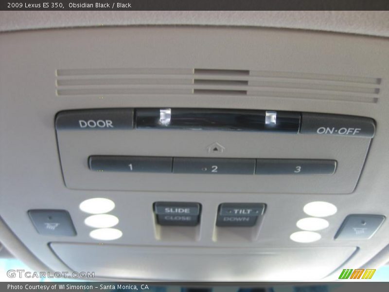 Obsidian Black / Black 2009 Lexus ES 350