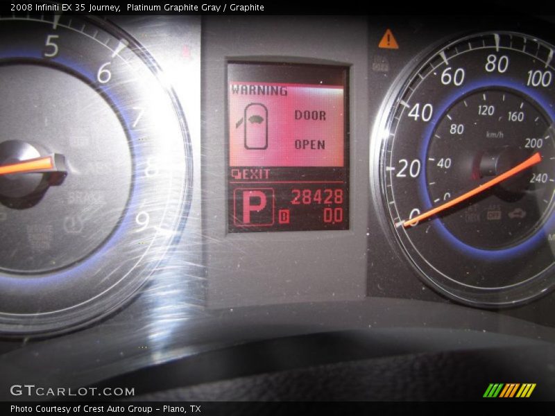Platinum Graphite Gray / Graphite 2008 Infiniti EX 35 Journey