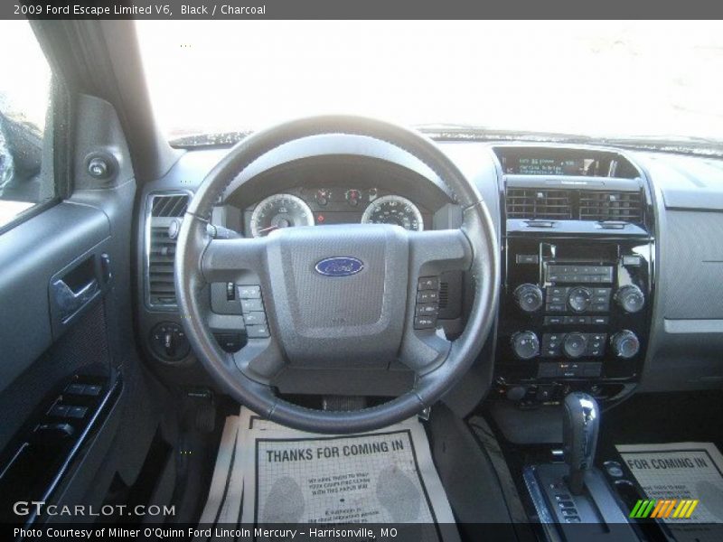 Black / Charcoal 2009 Ford Escape Limited V6